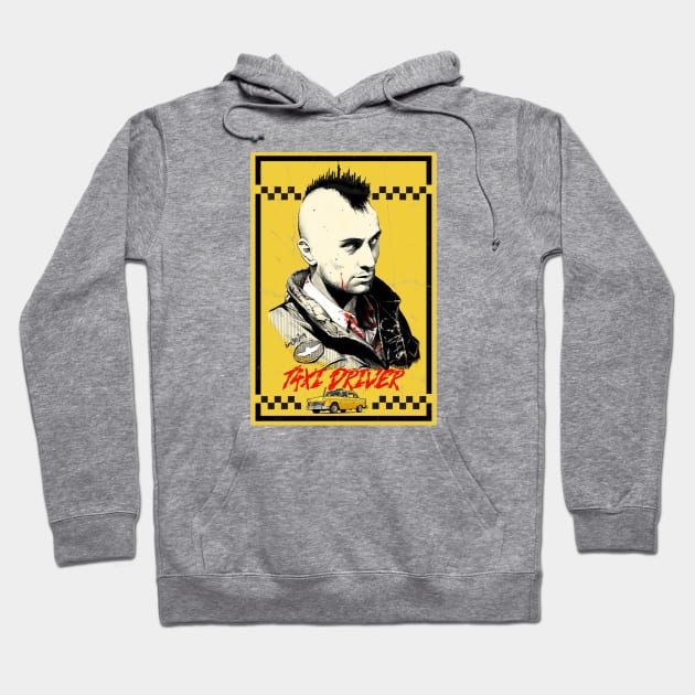 Taxi Driver 1976 Worn Hoodie by Alema Art